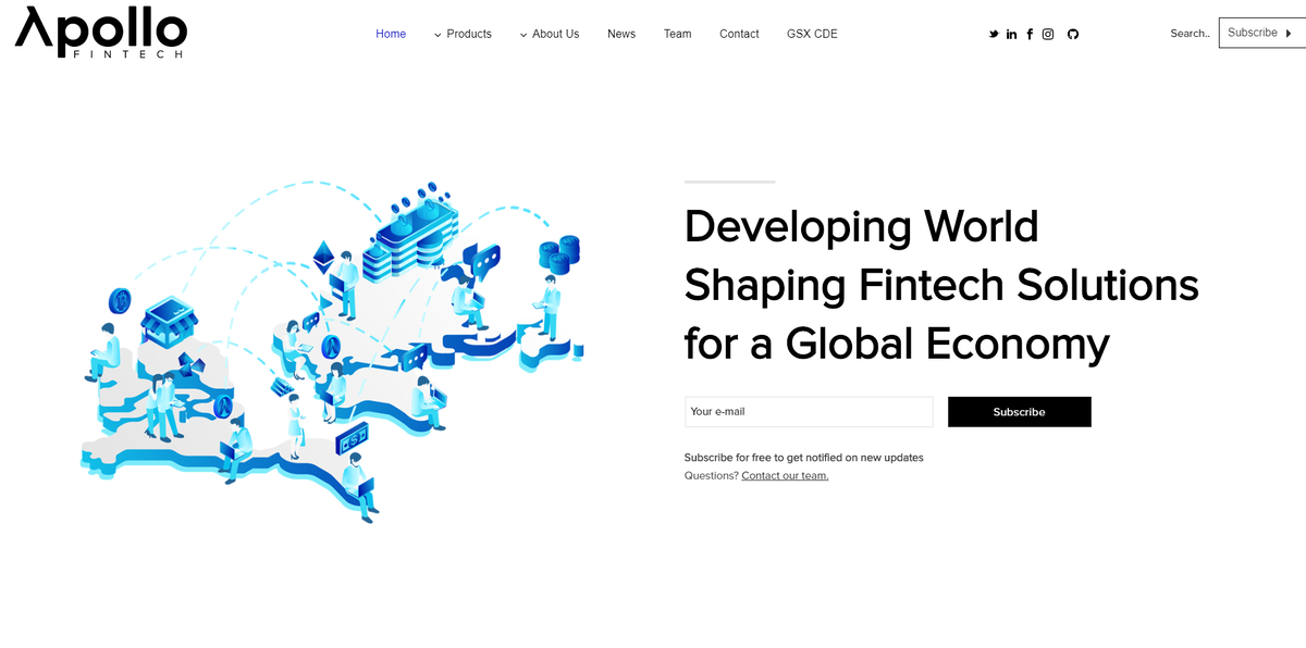 Скрин главной страницы сайта aplfintech.com