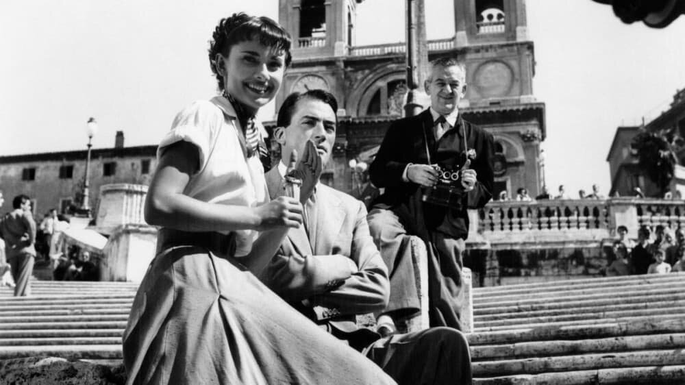 Кадр из фильма "Римские каникулы" / "Roman Holiday" (США), 1953