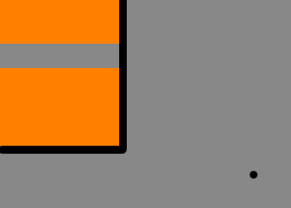 пример симультанного контраста: если долго смотреть на прыгающую полоску, она начинает казаться бирюзово-синей