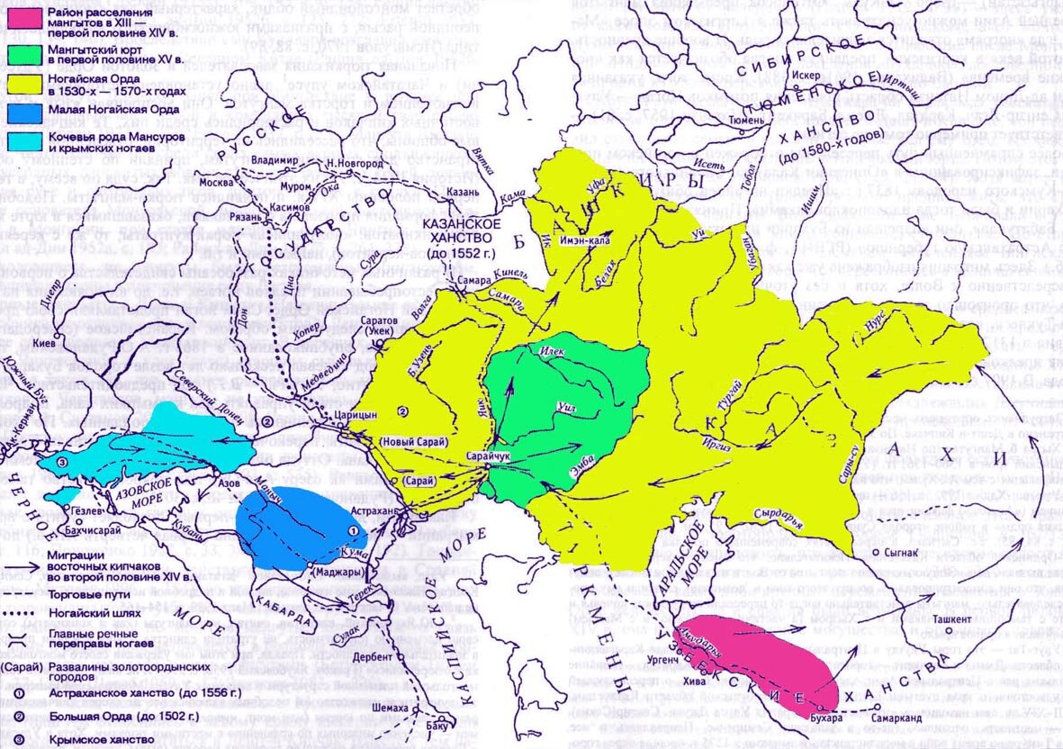 Табынское ханство карта