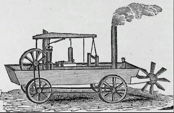 Первый американский автомобиль — машина-амфибия Оливера Эванса