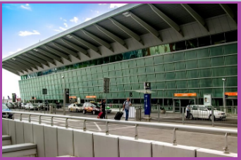 Это аэропорт Варшавы, очень красивое место))