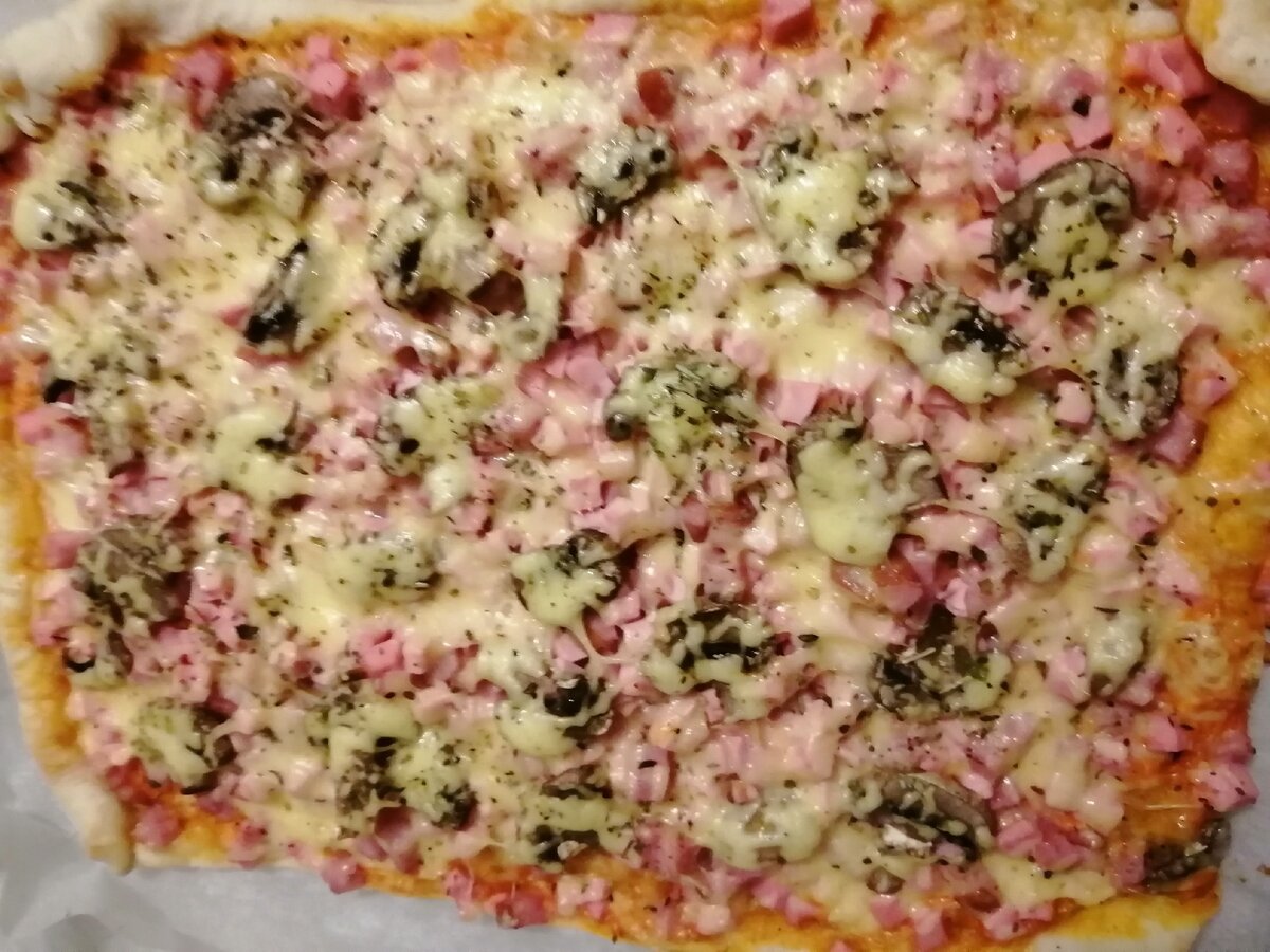 Пицца с грибами 