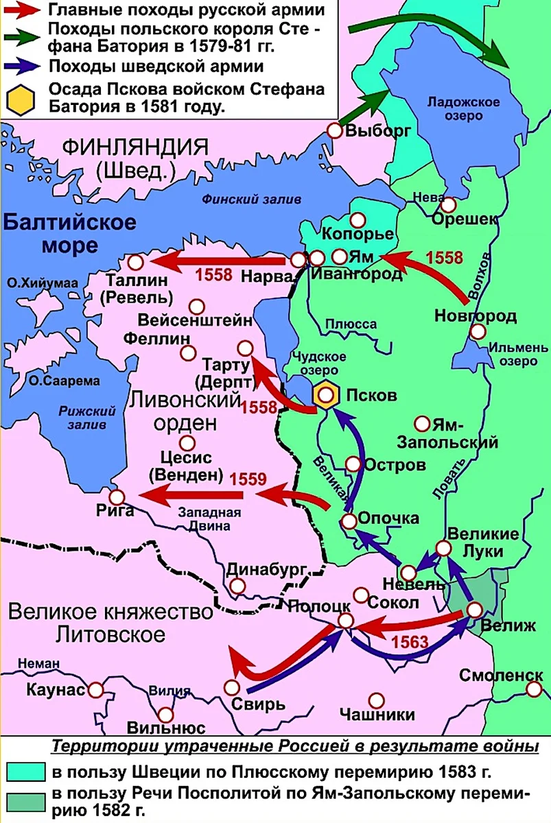 Подписание ям запольского мирного договора участники впр