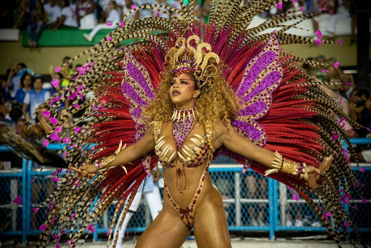 Уникальный Бразилии Карнавальные костюмы, Свет сценический костюм с головные уборы