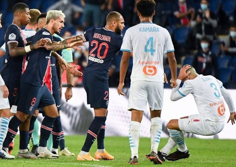 Момент матча "ПСЖ" - "Марсель"