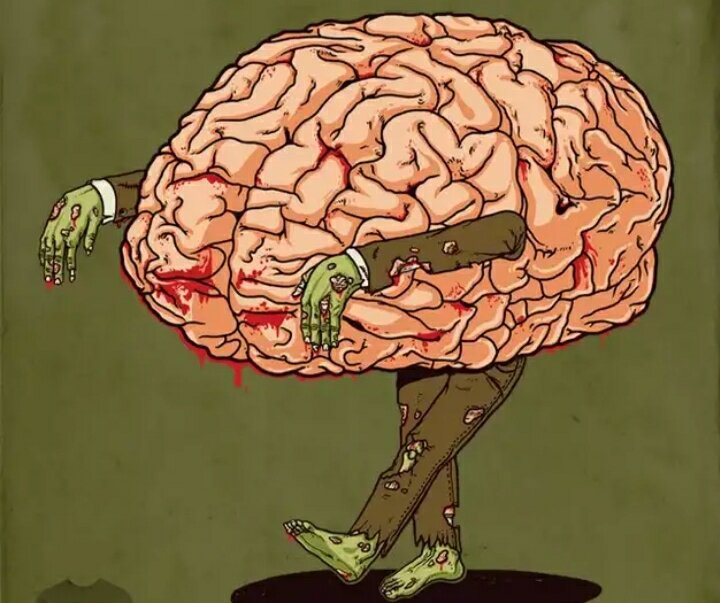 Визуализация ложный мозг. Взято из яндекс картинок.