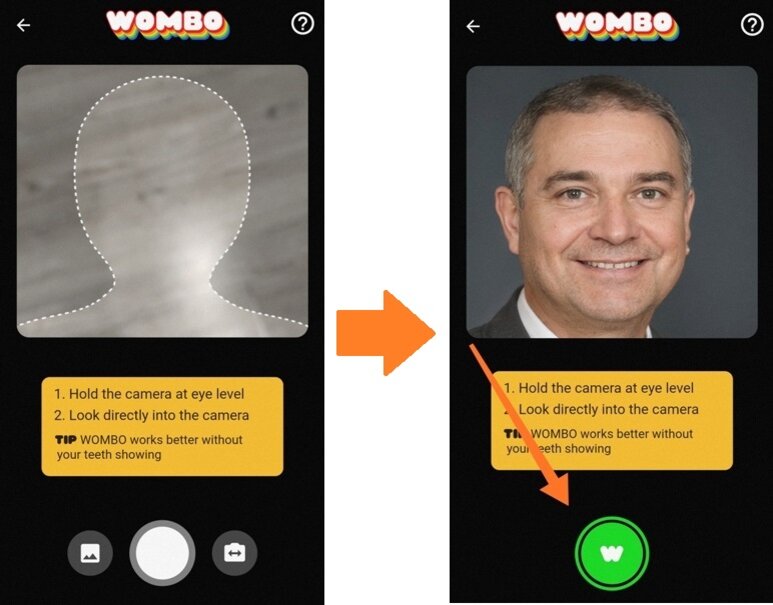 Фотографируем себя или кого-нибудь по контуру! Или выбирараем из галереи и обрезаем до нужных пропорций. 