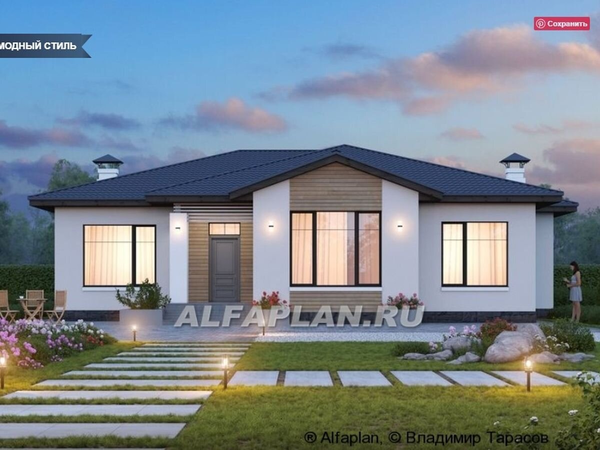 НА СЛАЙД-ШОУ: Проект дома 324М "Калипсо" и планировки дома  © Владимир Тарасов