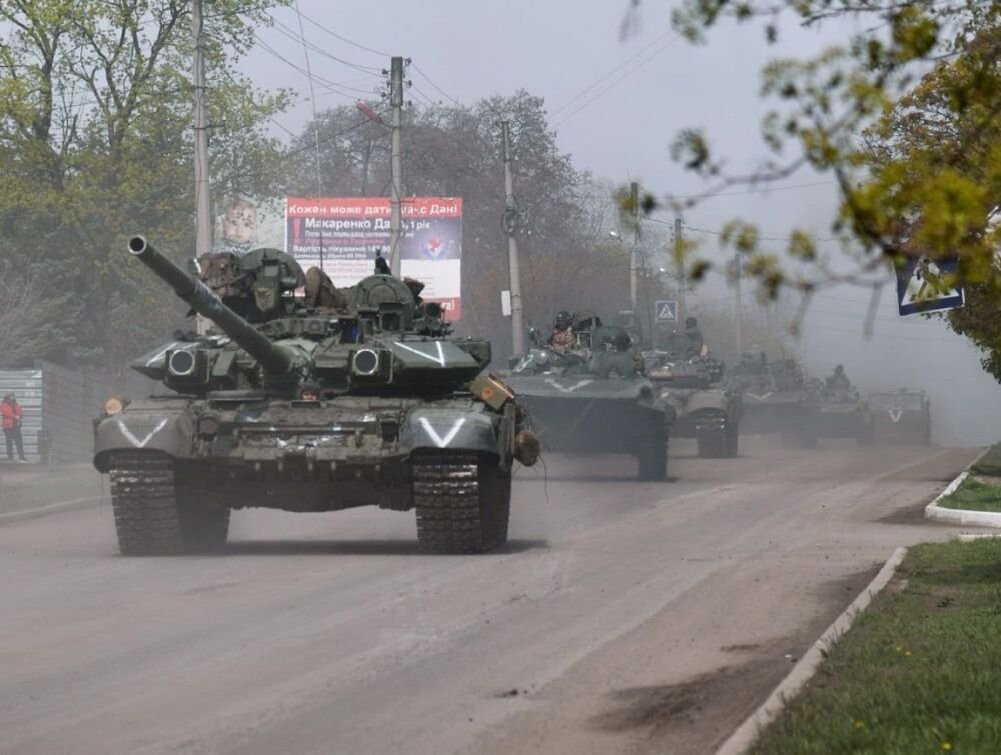 Военная техника ВС РФ в Харьковской области. Источник: t.me/vezhlivo_ru