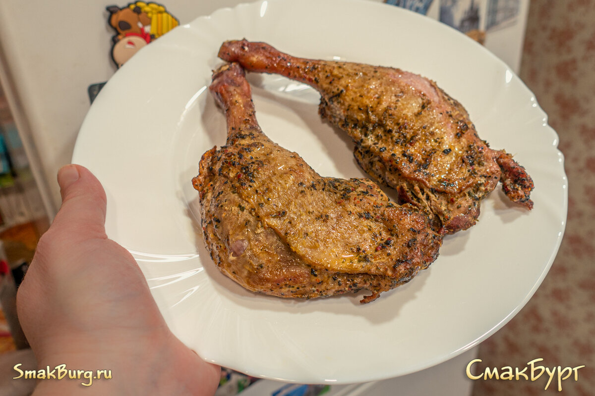 Утиные ножки-гриль в яблоках (их нужно представить😉) - вкусные и очень аппетитные!