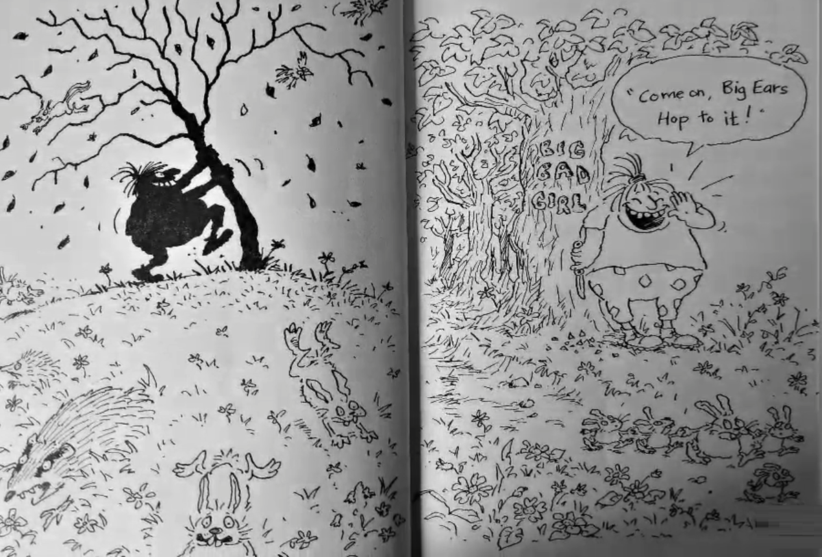 здесь и далее скриншоты с ролика YouTube  
'Little Red Riding Wolf' retold by KidZone