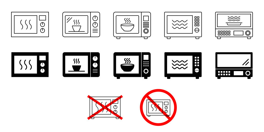 Обозначение, маркировка посуды для микроволновки. Таблица знаков на посуде для СВЧ печей
