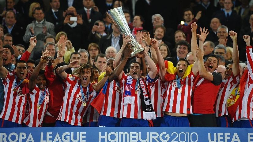 Атлетико празднует победу в первом розыгрыше Лиги Европы