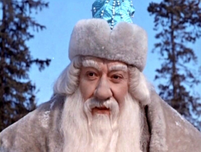 Александр Хвыля в роли Морозко (кадр из к/ф "Морозко)