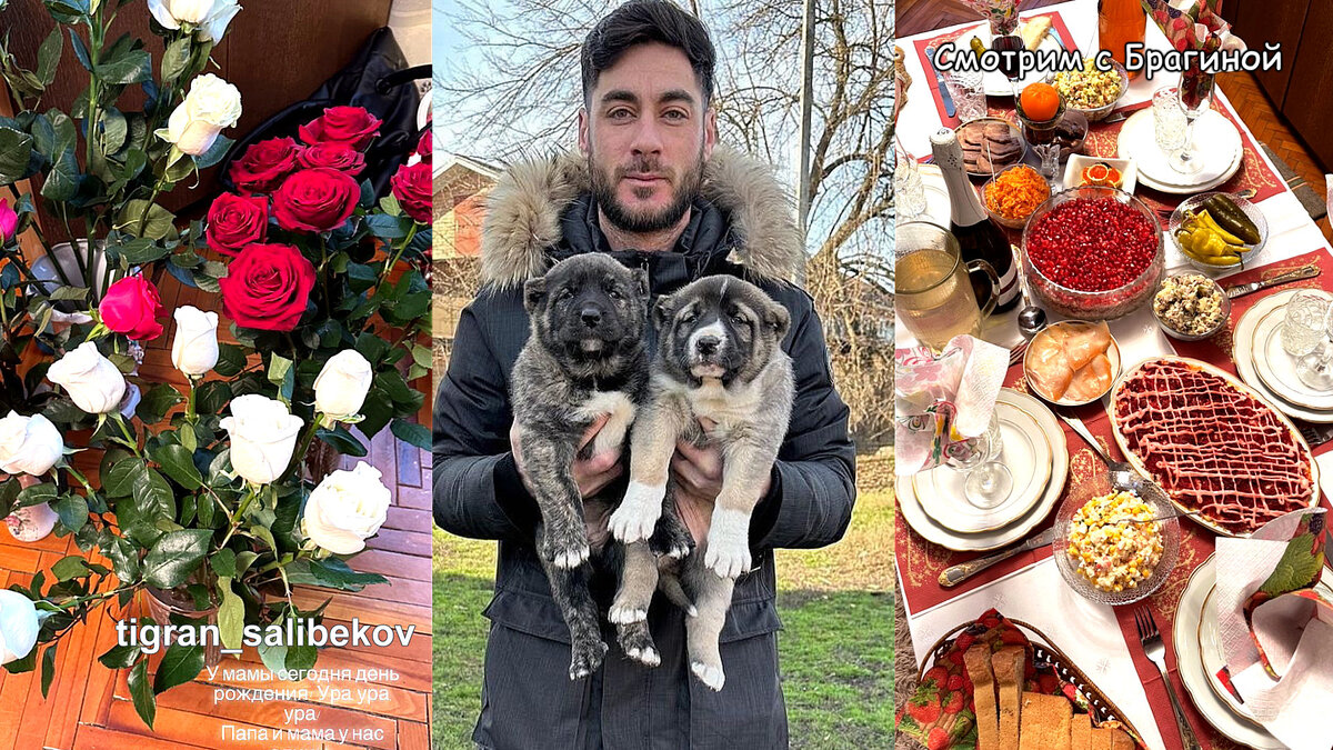Тигран отмечает Новый Год, инстаграм