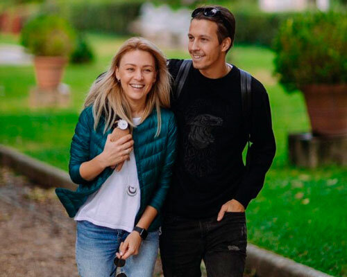 Ира с мужем.