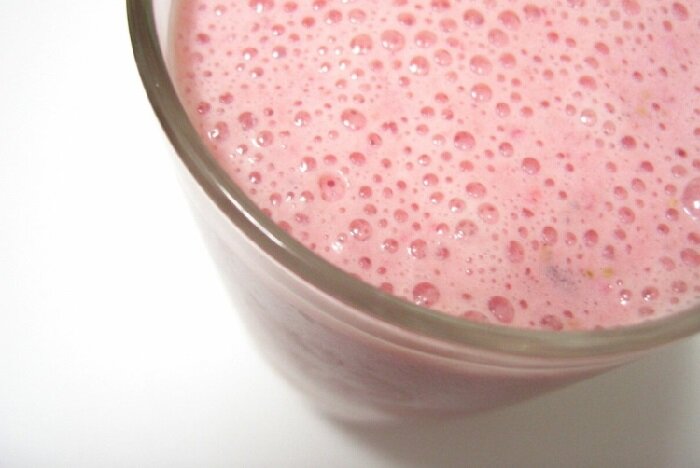 Фото Розовое молоко.