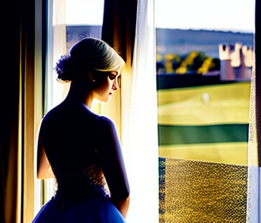 Может быть, в Ла Фер Анна де Бейль вот так стояла у окна...