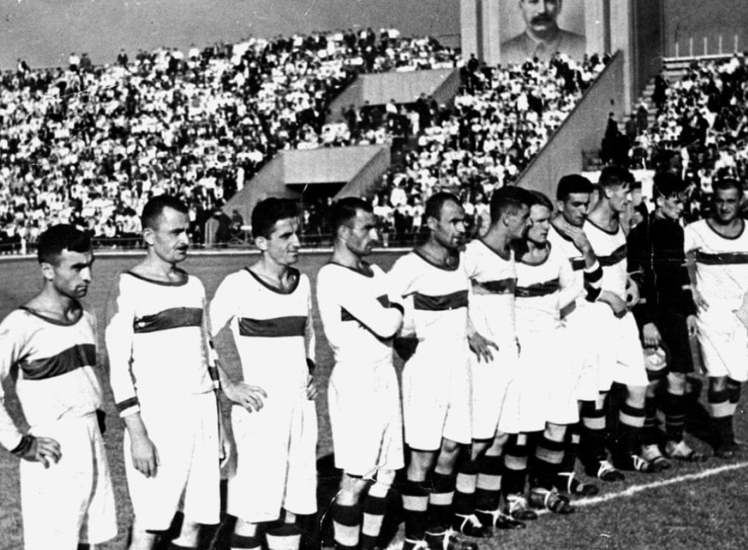 "Динамо"(Тбилиси) перед матчем со "Спартаком"(Москва). Источник https://fc-dynamo.ru/