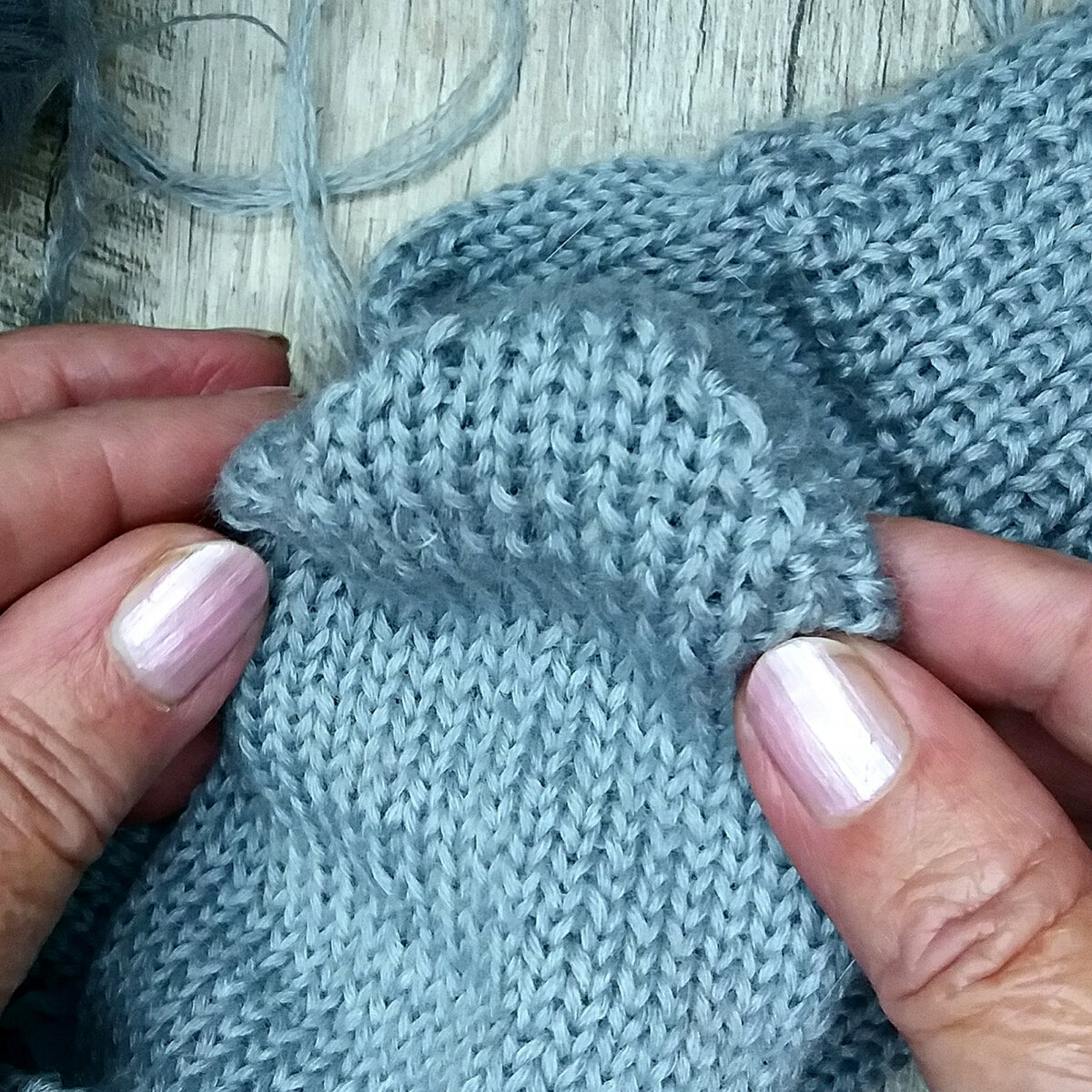 Форма французской пятки.