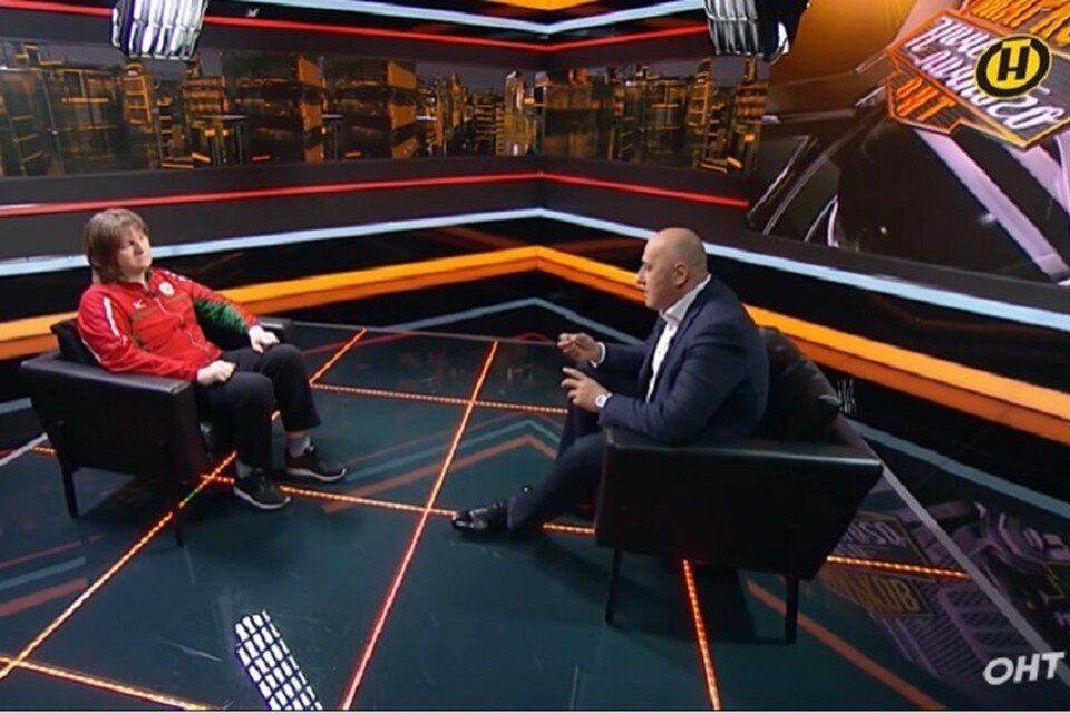     Надежда Остапчук в ток-шоу Марата Маркова. Скрин видео ОНТ