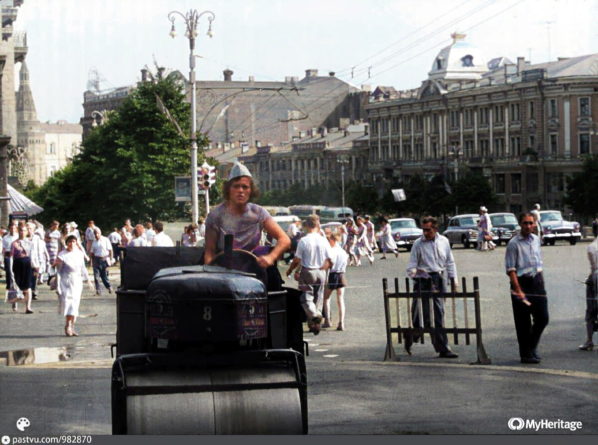 Москва 1960-х в цвете | Now&Then Russia | Дзен