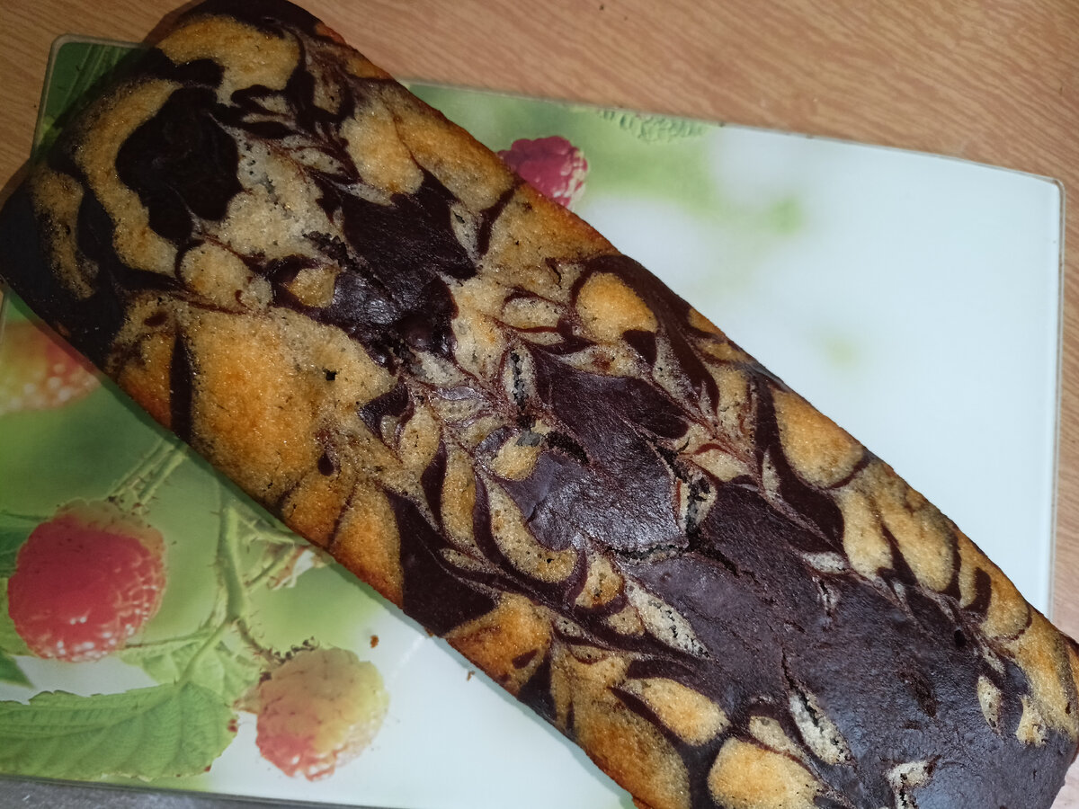 Кекс-зебра постный