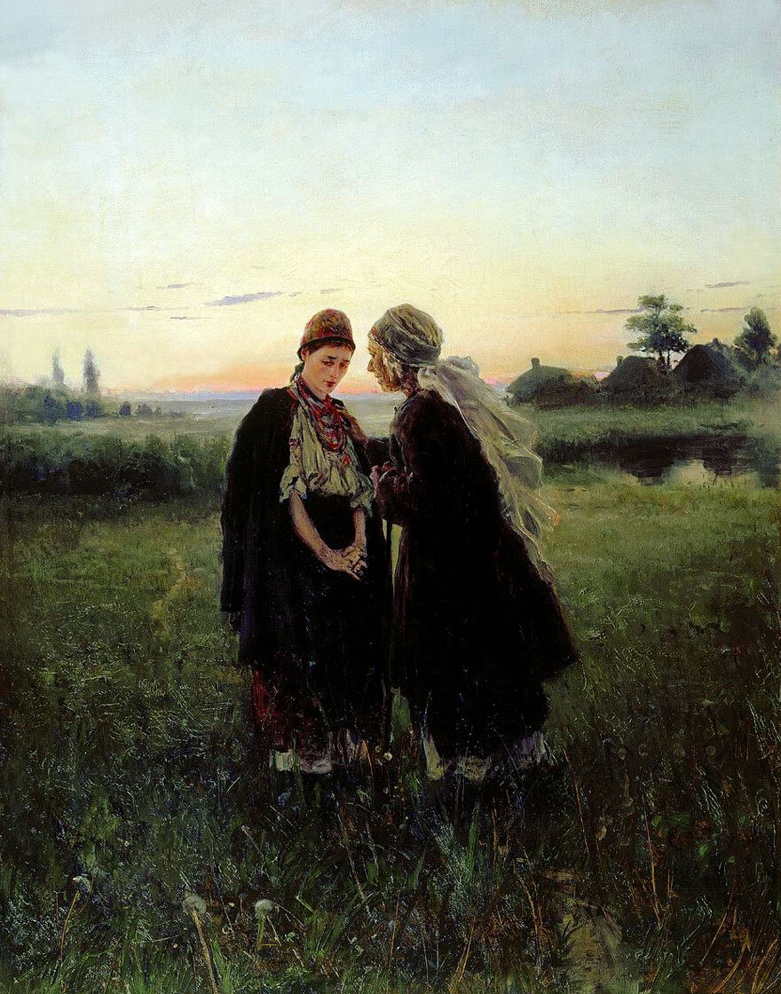 Владимир Маковский "Мать и дочь". 1886. Держите для вдохновения