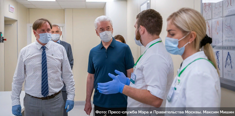 Сергей Собянин на открытии Московского международного онкологического центра. Источник: mos.ru