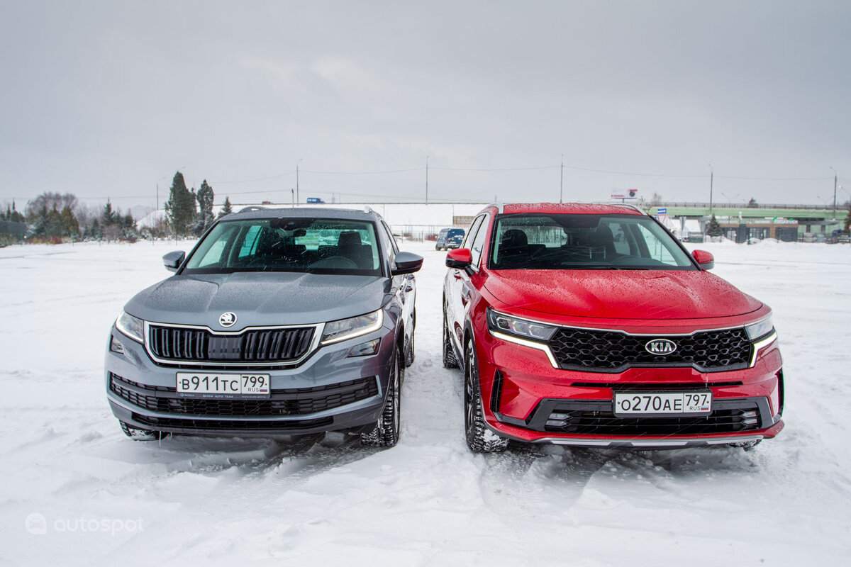 Sorento против Kodiaq: крутой новичок против бестселлера | Autospot | Дзен