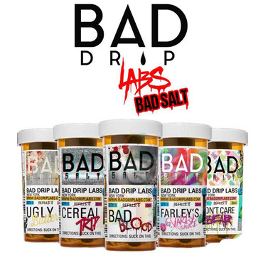 Так же для любителей POD-систем BAD DRIP не обделила и создала линейку BAD SALT. (Она поставляется так же в красивой коробочке и с тряпочкой)