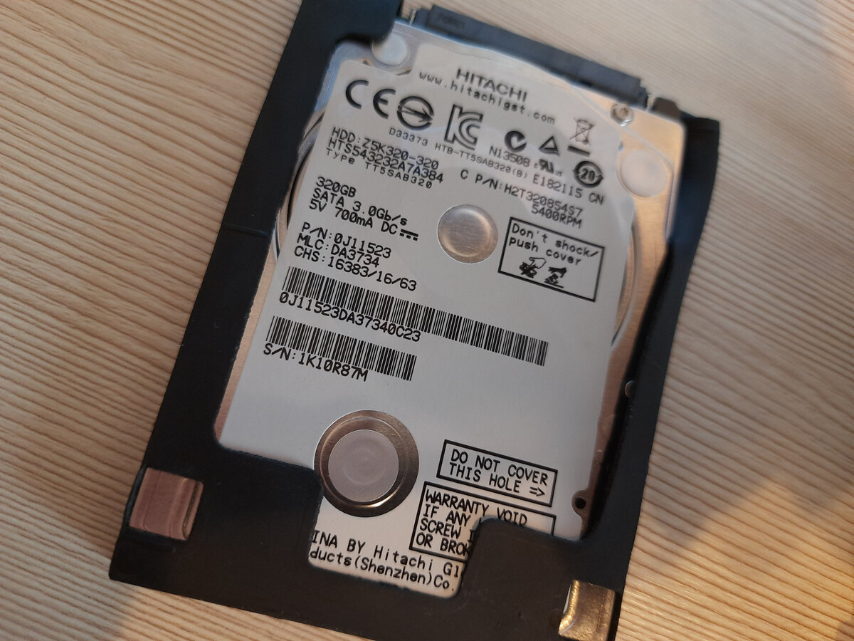 HDD 320 Gb - Hitachi HTS543232A7A384