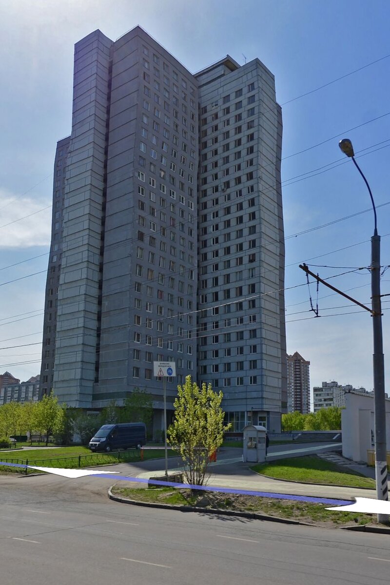 Общага МГУ на Вернадке( скрин из Яндекс карт)