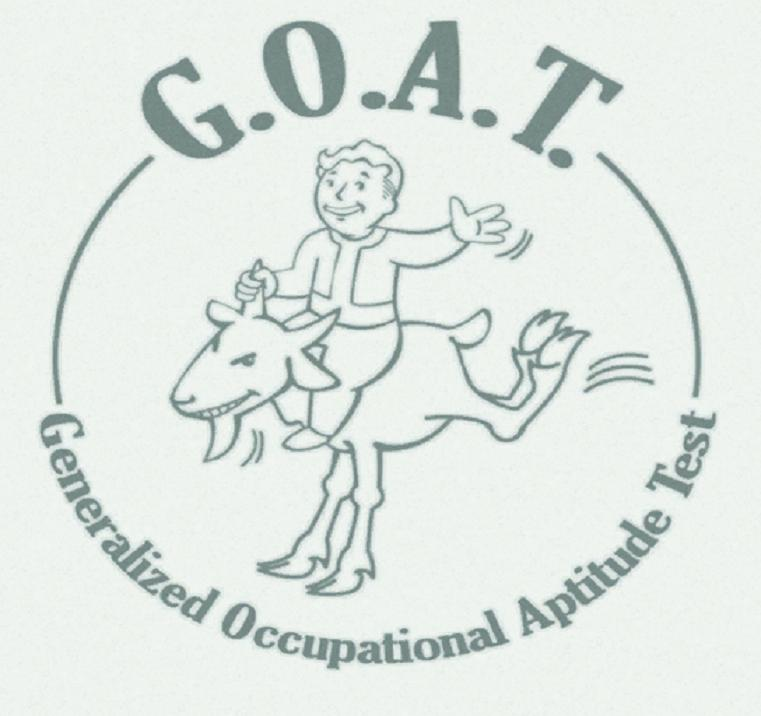 G o a t. Коза Fallout 3 вопросы. Тест коза в Fallout 3. Fallout 3 коза смотритель. Тест коза