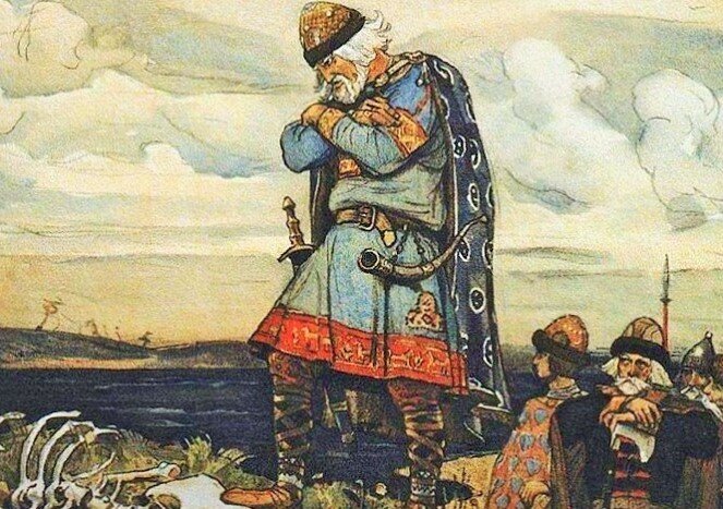 В.М. Васнецов. Из иллюстраций к поэме А.С.Пушкина "Песнь о Вещем Олеге".