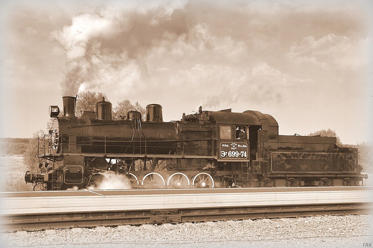 Знаменитый паровоз "эховский", "эшка".