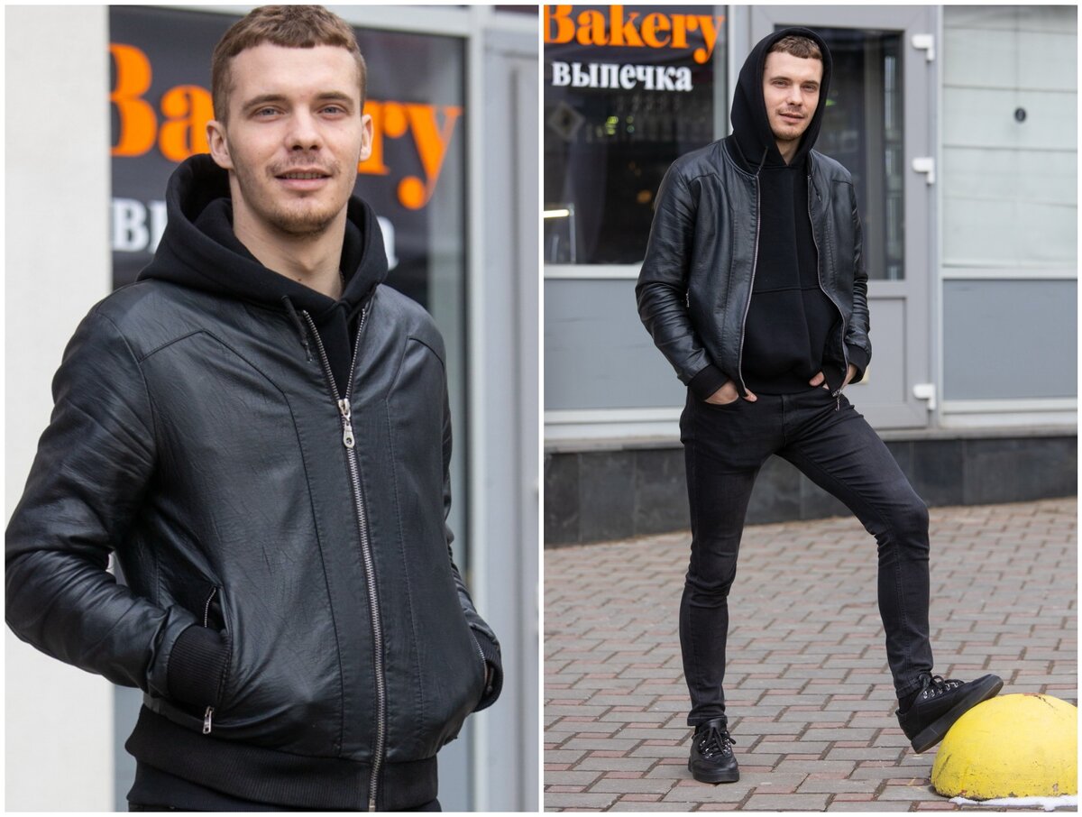 На тот момент ходил на работу примерно так.