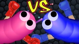 Челлендж Slitherio - Мультяшная игра про Червяка 3 раунда Челенджа с Мамой и Папой от FFGTV