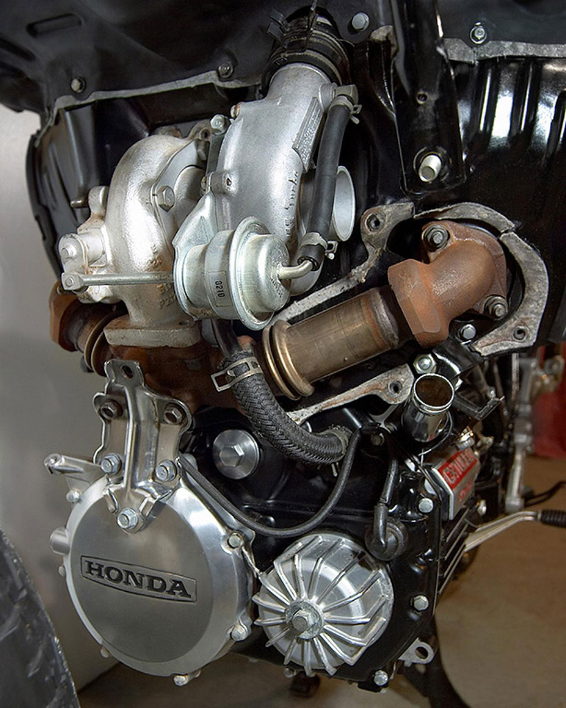 Турбина HONDA CX500 в реальном разрезе