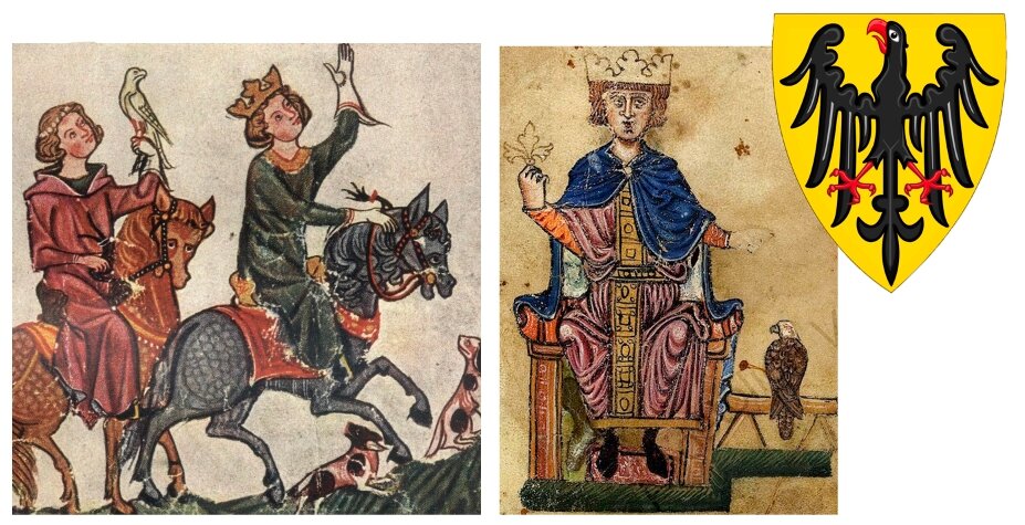 Император Римской Империи Фридрих II со своим сокольничим Рихардом фон Блюмом  