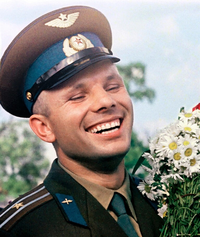 Юрий Алексеевич Гагарин. Фото из сети Интернет, автор - фотограф Юрий Абрамочкин.