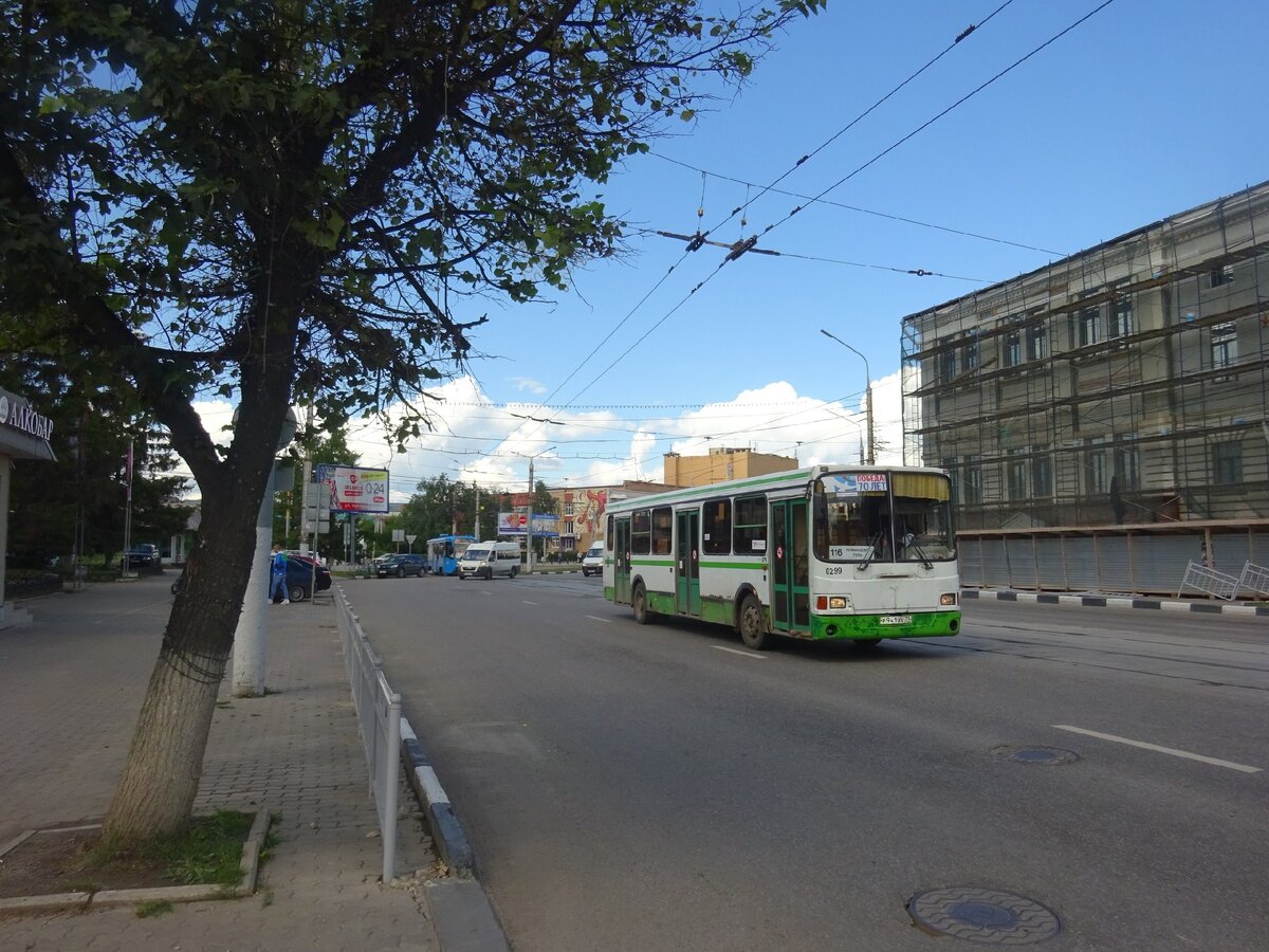 Автобус модели 5256 в Туле на пригородном маршруте 116, 2017 год, фото автора