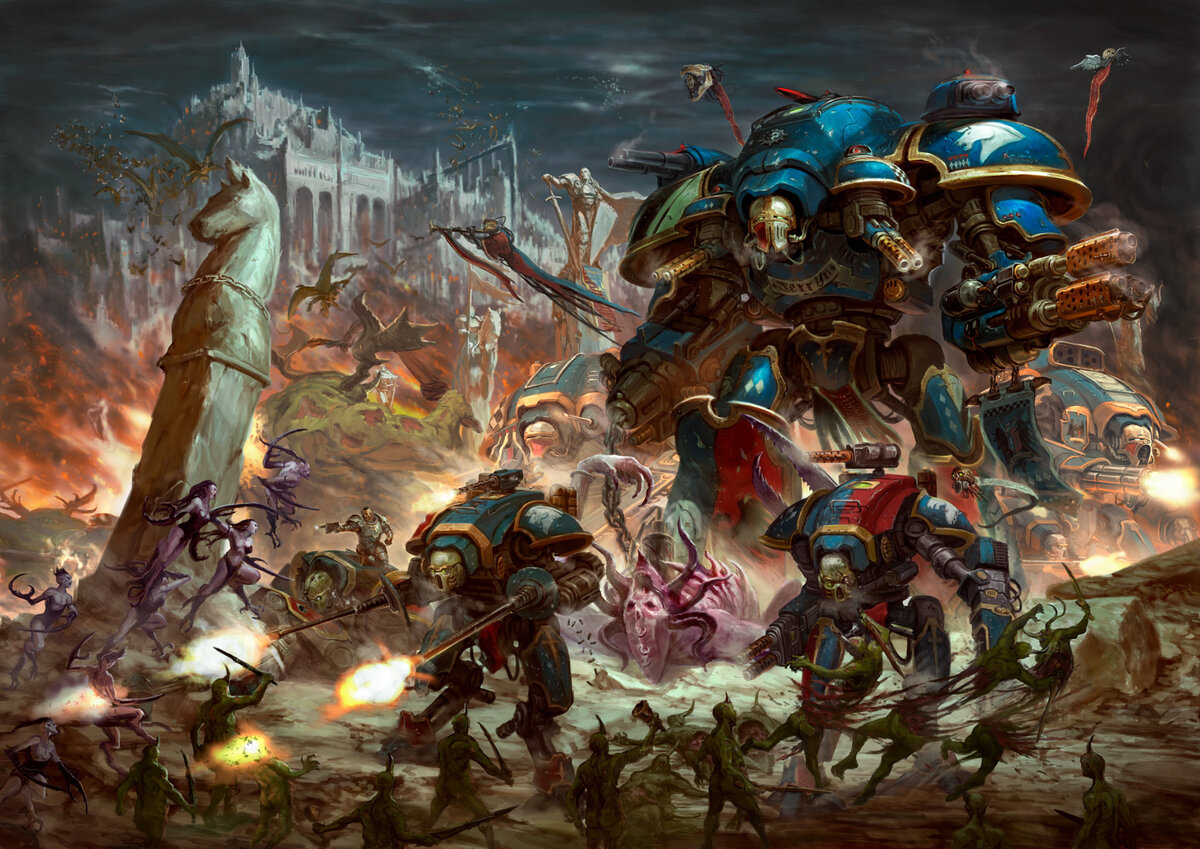 Warhammer 40000: Типы Рыцарей Империума. На чём там «‎деды воевали»? |  #КсенВещает | Дзен