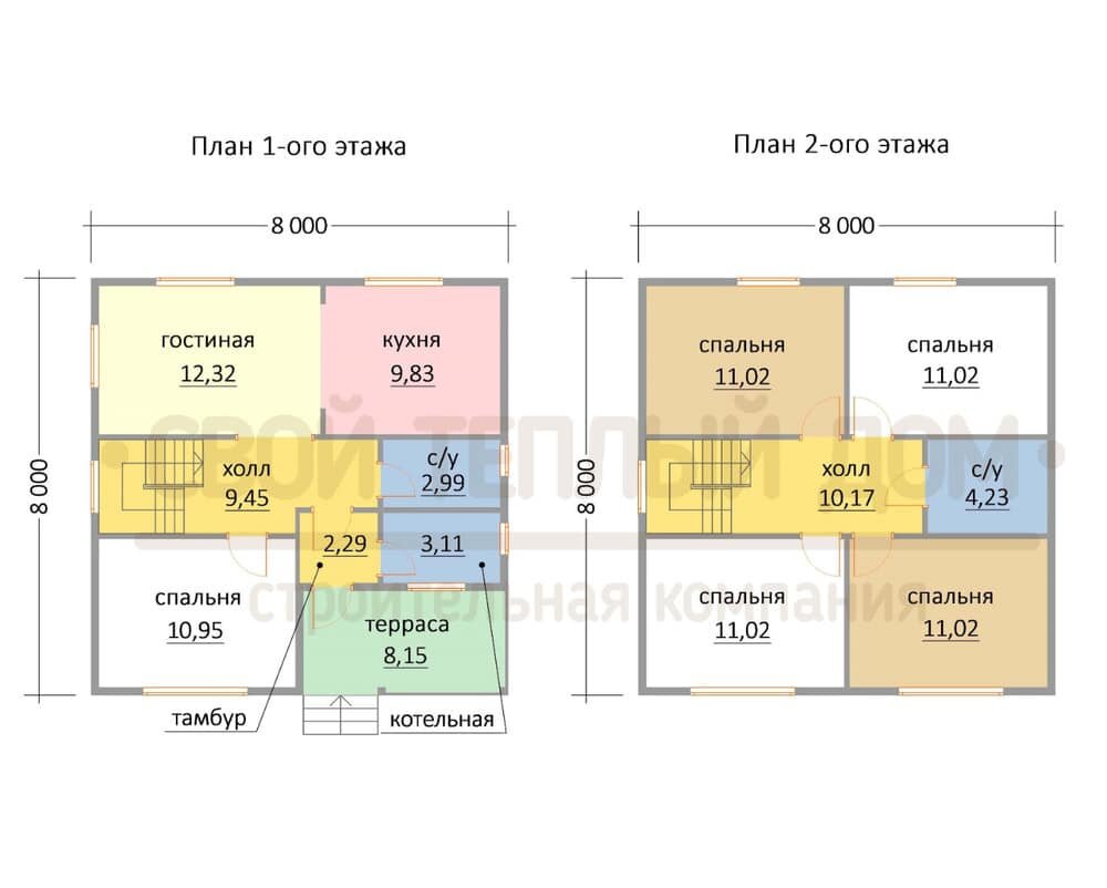 Планировка дома по проекту КД-13