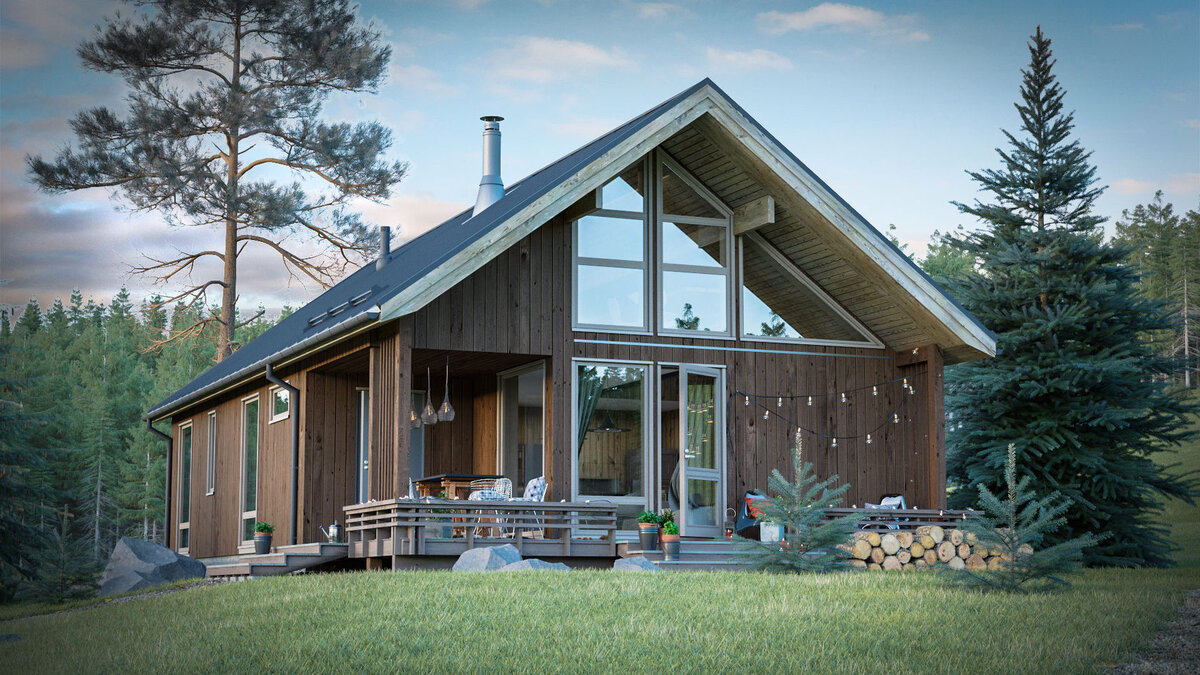 Дом в стиле фахверк