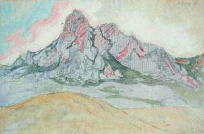 Бруни. Коктебель. 1937. Бумага, акварель.
