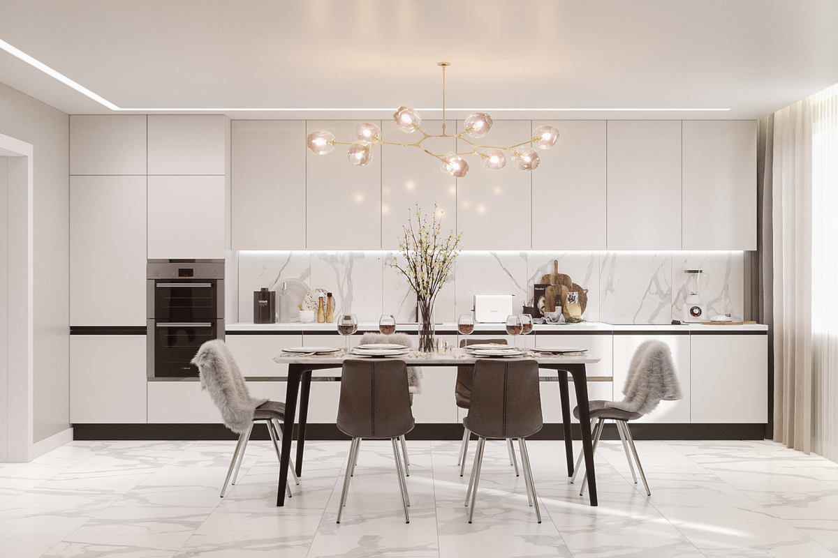 Кухня-гостиная. Источник: Студия REDI (redi-nsk.ru)