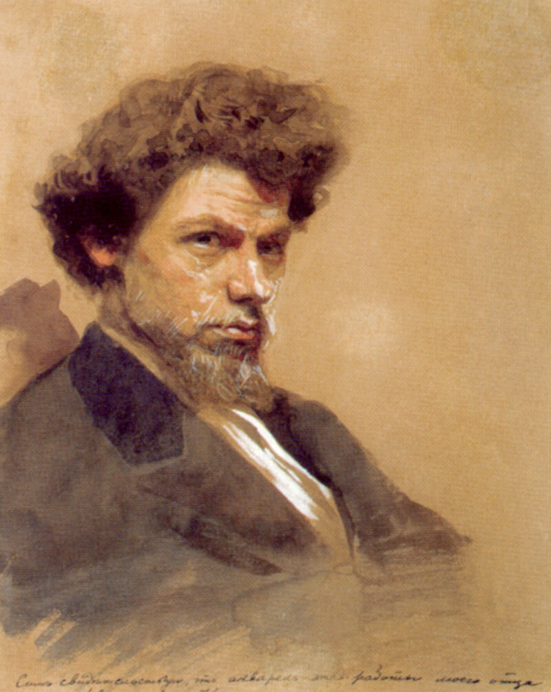 Портрет В. М. Максимова (1878, И. В. Крамской, источник: Википедия).