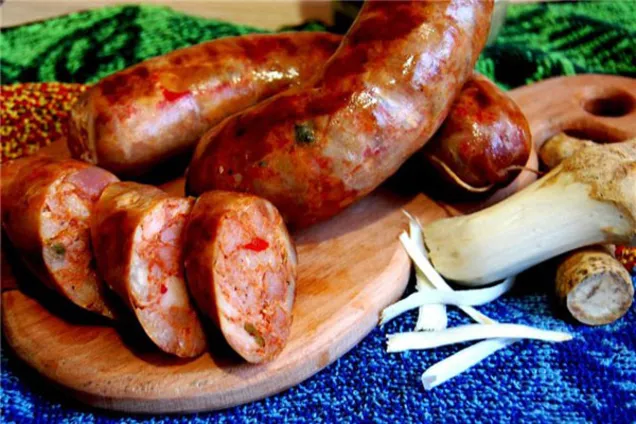 Домашняя колбаса в духовке 